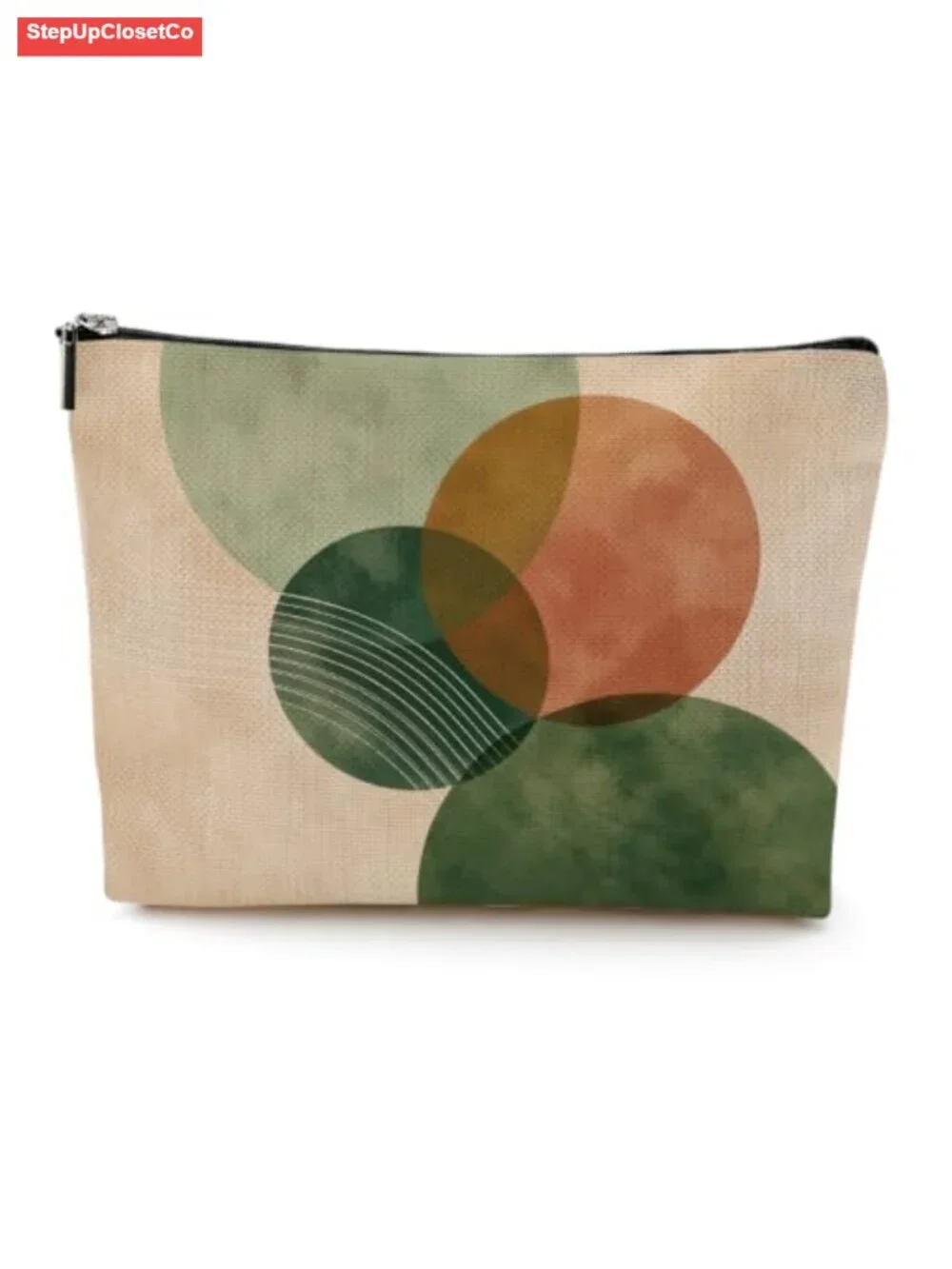 Canvas Makeup Bag Large Cosmetic Pouch for Travel Toiletry Bathroom Organizer
